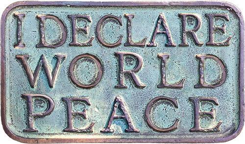 The cool I Declare World Peace Bronze Plate at Teespring Store. #IDWP