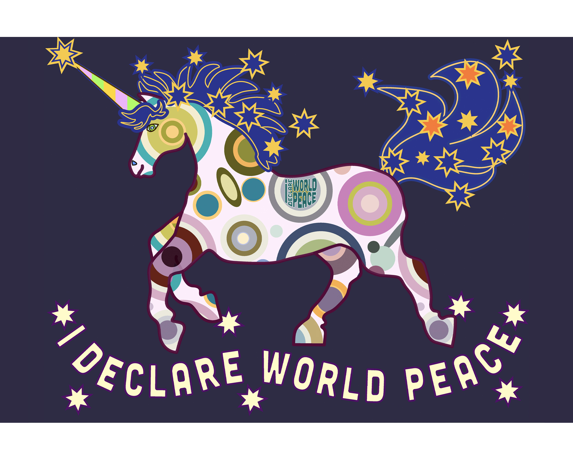 IDWP Magical Starlight Peace Unicorn - Jigsaw Puzzle. Click for store.