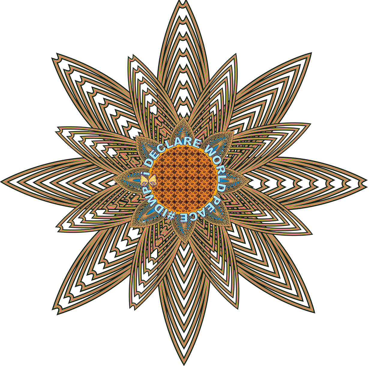#IDWP Lotus World Peace Flower. Unique.