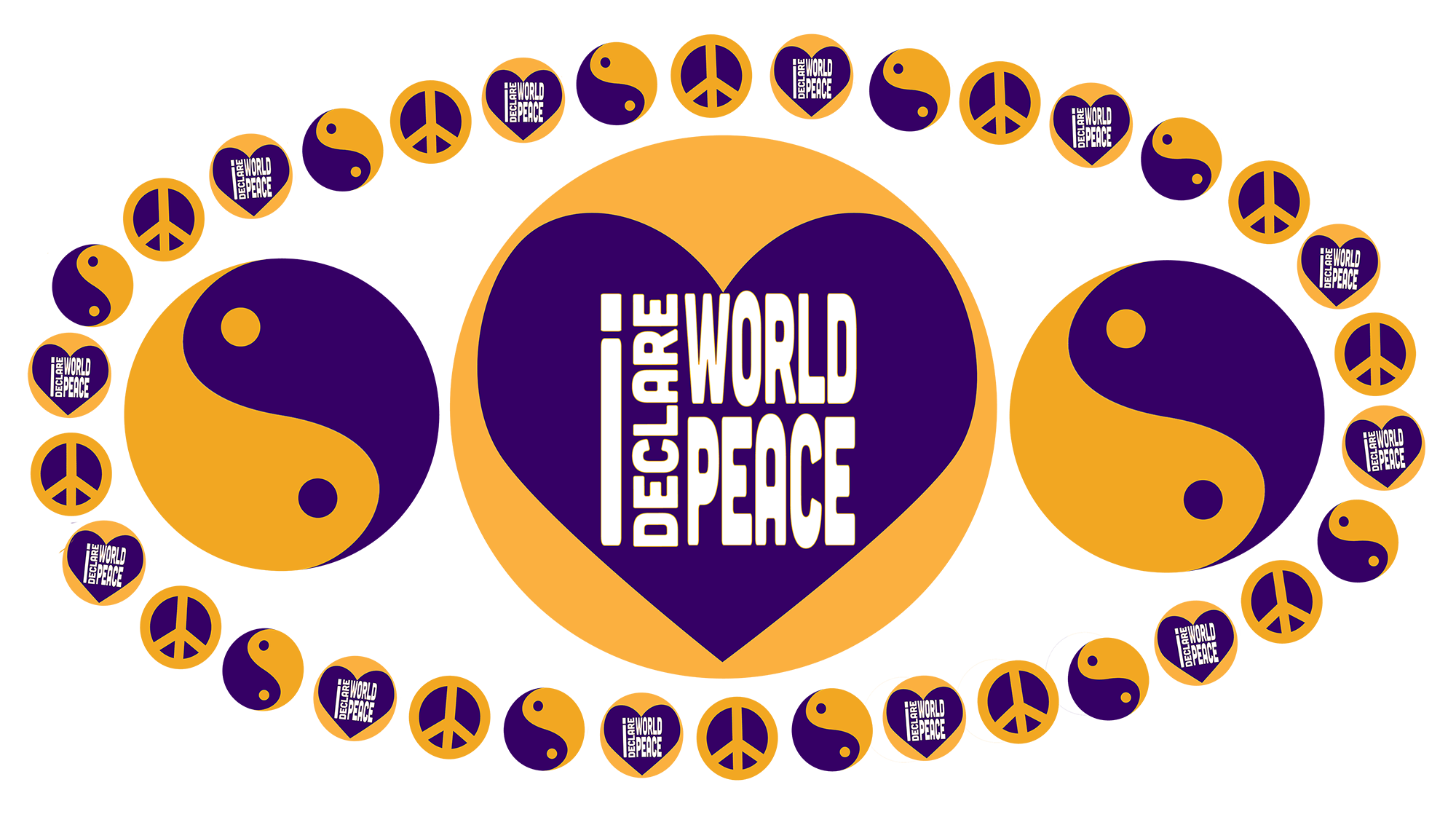 #IDWP I Declare World Peace Affirmation. Click image for Teespring store. 